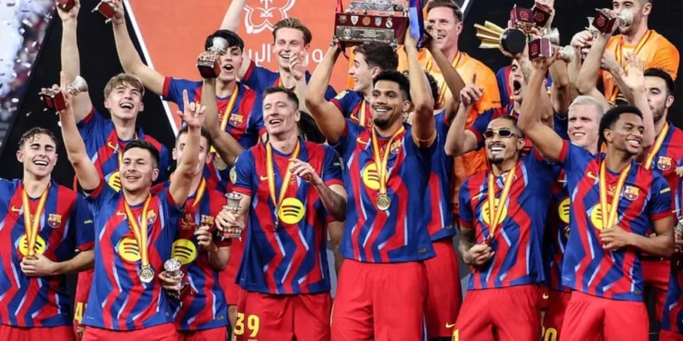 Video/ Barcelona superkampione e Spanjës, katalanasit mundin Realin në El Clasico dhe fitojnë trofeun e parë të sezonit